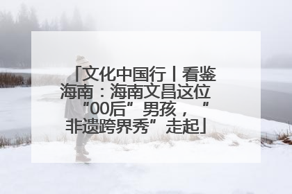 文化中国行丨看鉴海南：海南文昌这位“00后”男孩，“非遗跨界秀”走起