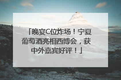 晚宴C位炸场！宁夏葡萄酒亮相西博会，获中外嘉宾好评！