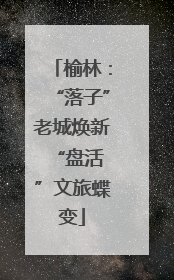 榆林：“落子”老城焕新 “盘活”文旅蝶变