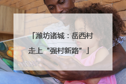 潍坊诸城：岳西村走上“强村新路”