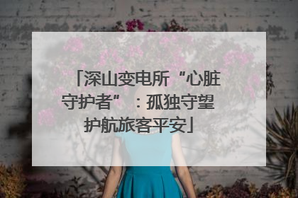 深山变电所“心脏守护者”：孤独守望护航旅客平安