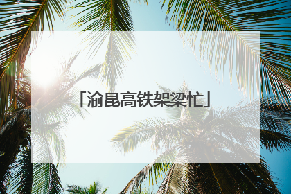 渝昆高铁架梁忙