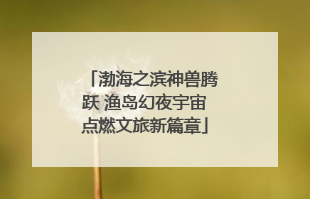渤海之滨神兽腾跃 渔岛幻夜宇宙点燃文旅新篇章