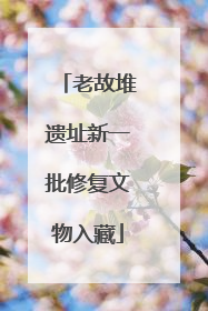 老故堆遗址新一批修复文物入藏