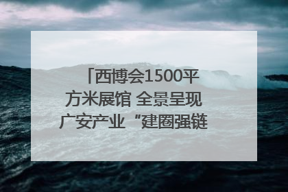 西博会1500平方米展馆 全景呈现广安产业“建圈强链”｜西博视界