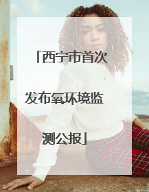 西宁市首次发布氧环境监测公报