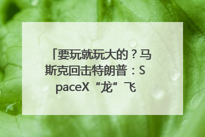 要玩就玩大的？马斯克回击特朗普：SpaceX“龙”飞船将立即退役！