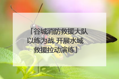 谷城消防救援大队以练为战 开展水域救援拉动演练