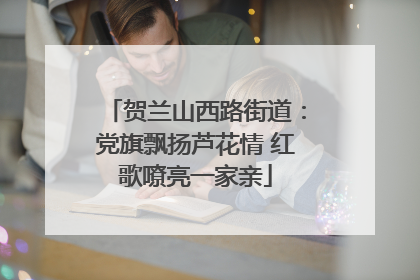 贺兰山西路街道：党旗飘扬芦花情 红歌嘹亮一家亲