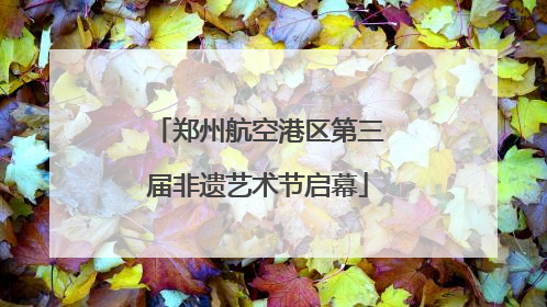 郑州航空港区第三届非遗艺术节启幕