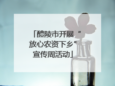 醴陵市开展“放心农资下乡”宣传周活动