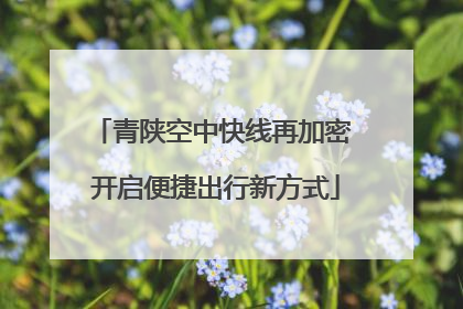 青陕空中快线再加密 开启便捷出行新方式