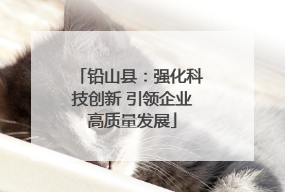铅山县：强化科技创新 引领企业高质量发展