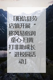 阳信县劳店镇开展“移风易俗润童心·扫黄打非助成长”进校园活动
