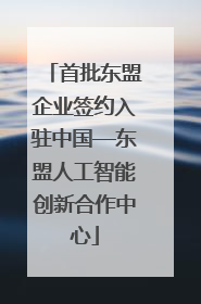 首批东盟企业签约入驻中国—东盟人工智能创新合作中心