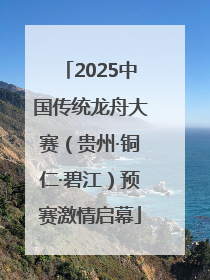 2025中国传统龙舟大赛（贵州·铜仁·碧江）预赛激情启幕