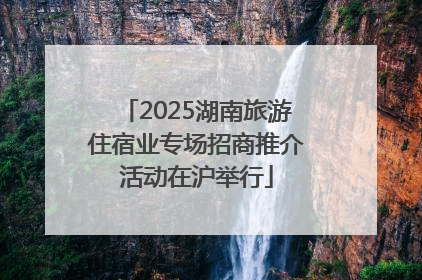 2025湖南旅游住宿业专场招商推介活动在沪举行